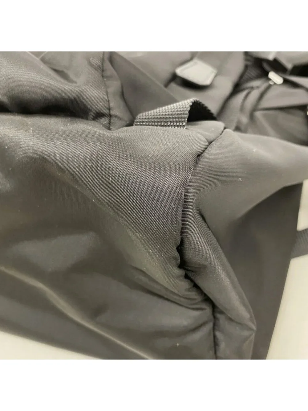 Prada Backpack Tessuto Nylon Black Silver
